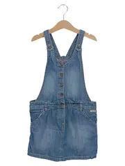 Vorschaubild 1 von Jeanskleid Kinder Gr. 134 Blau Casual Latzkleid Denim