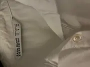 Vorschaubild 2 von Hemdbluse Damen Gr. 36/S Weiß Baumwolle Casual Kurzarm