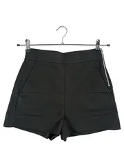 Vorschaubild 1 von Shorts Damen XS Schwarz Modern Kurze Hose Reißverschluss