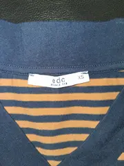 Vorschaubild 3 von EDC Damen Bluse gestreift Maritim V-Ausschnitt 3/4-Arm Gr. XS