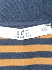 Vorschaubild 4 von EDC Damen Bluse gestreift Maritim V-Ausschnitt 3/4-Arm Gr. XS