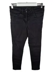 Vorschaubild 1 von Damen Jeans Regular Fit Schwarz Gr. 36 W28 Stretch Hose Baumwolle
