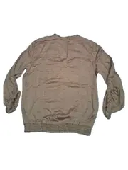 Vorschaubild 2 von EDC Bluse 3/4-Arm Fischgrätenmuster Beige Baumwolle Gr. 36/S