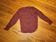 Vorschaubild 2 von Damen Bluse Langarm Floral Rot Gr. XS 34