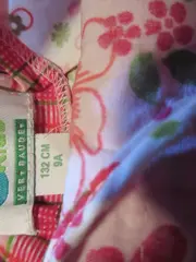 Vorschaubild 3 von Sommerkleid Mädchen Gr. 132/134 Patchwork Blumen Baumwolle Rosa Bunt