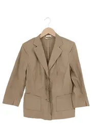 Vorschaubild 1 von Damen Leichte Jacke Blazer Gr. 42/L Beige Baumwolle Business Casual