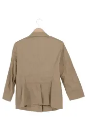 Vorschaubild 2 von Damen Leichte Jacke Blazer Gr. 42/L Beige Baumwolle Business Casual