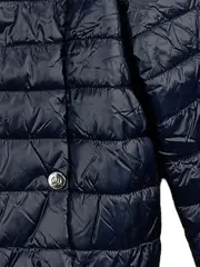 Vorschaubild 2 von Steppjacke Damen Blau Gr. 38 M Casual Strukturmuster Reißverschluss