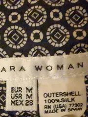 Vorschaubild 6 von Woman A-Linienrock Damen Gr. M Schwarz Seide Casual