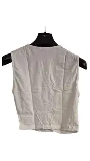 Vorschaubild 2 von Damen Top Shirt ärmellos weiß Gr. S 36 Baumwolle Basic