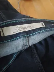 Vorschaubild 3 von Damen Jeans Straight Leg Hose Gr. 42 Blau Used-Look Stretch W33