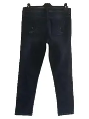 Vorschaubild 2 von Damen Jeans Straight Leg Hose Gr. 42 Blau Used-Look Stretch W33