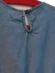 Vorschaubild 6 von Damen Jeanskleid Gr. 38/M Blau Casual Baumwolle