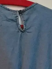 Vorschaubild 5 von Damen Jeanskleid Gr. 38/M Blau Casual Baumwolle