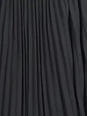 Vorschaubild 3 von Damen Faltenrock Schwarz Gr. 40 Elegant Plissee Midirock