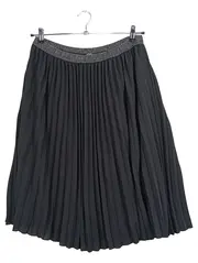 Vorschaubild 1 von Damen Faltenrock Schwarz Gr. 40 Elegant Plissee Midirock