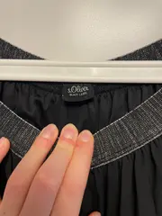 Vorschaubild 6 von Damen Faltenrock Schwarz Gr. 40 Elegant Plissee Midirock