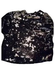 Vorschaubild 2 von Damen Blazer Pailletten Jacke Schwarz Gr. 38/M Glamourös