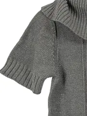 Vorschaubild 9 von Damen Strickkleid Pulloverkleid Zopfmuster Grau Gr. 38/M Casual