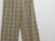 Vorschaubild 3 von Damen Stoffhose Kariert Beige Gr. S Business Falten L32
