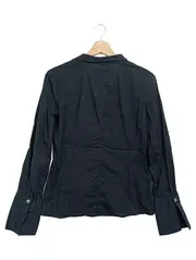 Vorschaubild 2 von Bluse Damen Schwarz Gr. 36/S Klassisch Elegant Baumwolle
