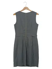 Vorschaubild 2 von Etuikleid Damen Gr. 38/M Grau Business Bleistiftkleid