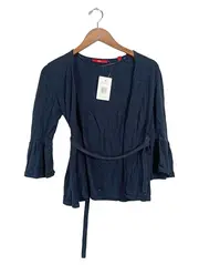 Vorschaubild 1 von Damen Strickjacke Gr. 36/S Blau Casual 3/4-Arm