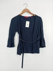 Vorschaubild 2 von Damen Strickjacke Gr. 36/S Blau Casual 3/4-Arm