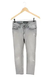 Vorschaubild 1 von Damen Skinny Fit Jeans W28 Grau Modell jeansow to skinny