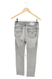 Vorschaubild 2 von Damen Skinny Fit Jeans W28 Grau Modell jeansow to skinny
