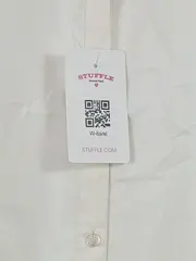 Vorschaubild 3 von Damen Hemdbluse Gr. 44/XXL Weiß Klassisch Kurzarm Polyester