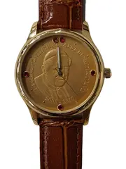 Vorschaubild 5 von Herren Armbanduhr Papst Benedikt XVI. 5 Jahre Pontifikat Gold Leder