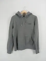 Vorschaubild 2 von Herren Kapuzenpullover Hoodie Gr. 44/XS Grau Casual Baumwolle