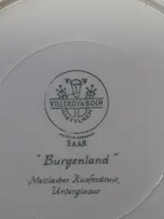 Vorschaubild 3 von Burgenland Wandteller Porzellan Rosa Landschaft 19cm