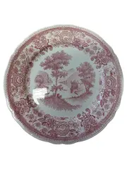 Vorschaubild 1 von Burgenland Wandteller Porzellan Rosa Landschaft 19cm