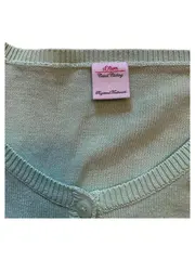 Vorschaubild 6 von Strickjacke Mädchen Grün Grafik Gr. 122 Langarm Casual