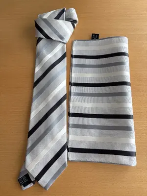 MARC STANFORD Krawatte und Einstecktuch