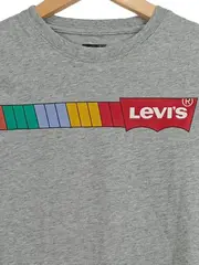 Vorschaubild 2 von Kinder T-Shirt Grau Gr. 140 mit buntem Logo-Print