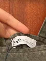 Vorschaubild 8 von Damen Latzkleid Freizeitkleid Gr. S Oliv Casual mit Schnallen