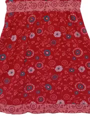Vorschaubild 4 von Mädchen Sommerkleid Gr. 128/134 Rot Blumenmuster Baumwolle
