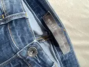 Vorschaubild 5 von Damen Destroyed Jeans Blau Gr. 27 Spitzenmuster