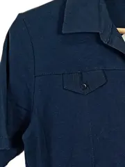 Vorschaubild 3 von Damen Poloshirt Gr. 40 Blau Kurzarm Casual
