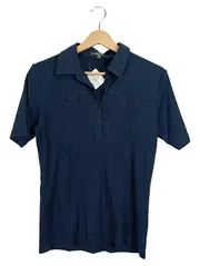 Vorschaubild 1 von Damen Poloshirt Gr. 40 Blau Kurzarm Casual