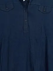 Vorschaubild 4 von Damen Poloshirt Gr. 40 Blau Kurzarm Casual