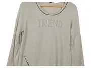 Vorschaubild 2 von Trend by Damen Langarmshirt Gr. 40/L Beige Glitzer