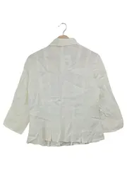 Vorschaubild 2 von Business Hemd Herren 3/4-Arm Leinen Weiß Gr. 38/M