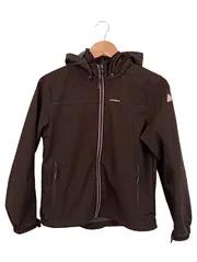 Vorschaubild 1 von Kinder Outdoorjacke Gr. 152 Braun Softshell Kapuze