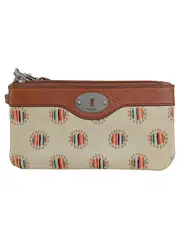 Vorschaubild 1 von Damen Clutch Portemonnaie Geldbörse Mehrfarbig Grafisches Muster 17x9cm
