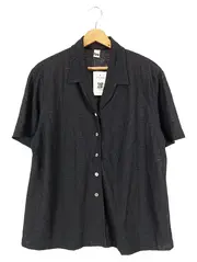 Vorschaubild 1 von TRU Damen Bluse Gr. 44/L Schwarz Klassisch Elegant Kurzarm