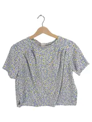 Vorschaubild 1 von Kinder T-Shirt Kurzarm Lila Blumenmuster Gr. 152